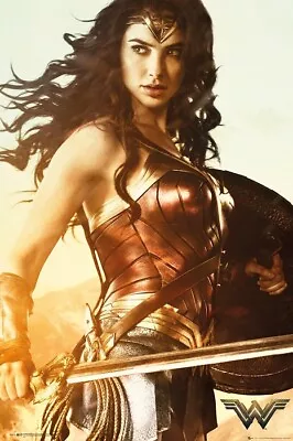 Poster Wonder Woman Sword Film Gal Gadot DC Comics • $12.95