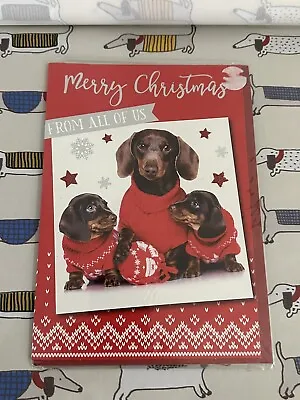 Sausage Dog / Dachshund Christmas Card New Gift 🌲 • $4.36