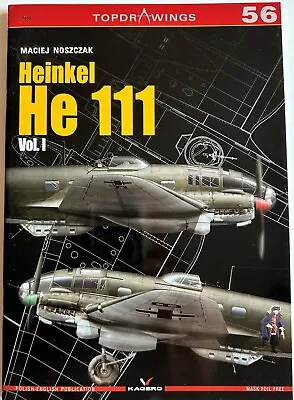 Kagero 7056 Top Drawings Heinkel He 111 Vol. 1 By Maciej Noszczak • $16