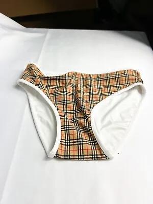 Burberry Archive Check Beige Bathing Suit Bottom Kids Size 14. • $59.99