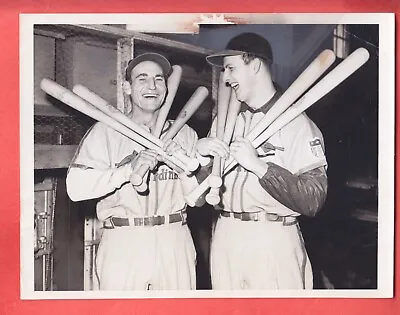 1944   ST LOUIS  CARDS   TYPE 1     6.2 X 8    PEPPER MARTIN  +  STAN MUSIAL • $164.99