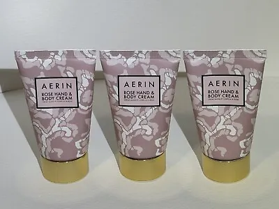 Lot Of 3 X AERIN Rose Hand & Body Cream Travel Size 3 X 1 Oz (30ml) • $14.99