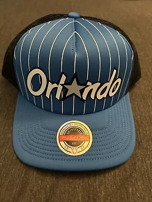 New Mitchell And Ness Trucker Hat Orlando Magic Blue Hook Trucker HWC OSFA • $24.50