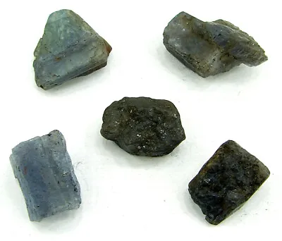 50.00 Ct Natural Raw Tanzanite Gemstone Rough Crystal Specimen 5 Pcs Lot - ZR51 • £11.28