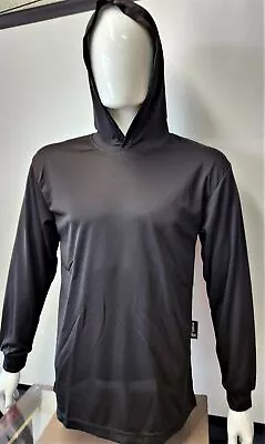 Hoodie Black High Visibility Shirt  / Air Cooling Flow W/ UV Protection • $9.97