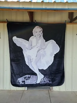 Marilyn Monroe White Dress Movie Star Queen Size Blanket • $55.50