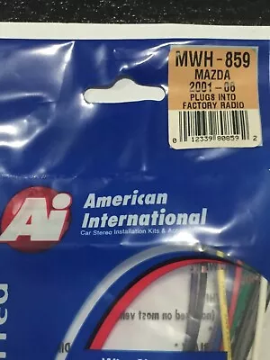 100% American International Wiring Harness Plug Into Oem Factory Radio Mwh859 #1 • $9.99