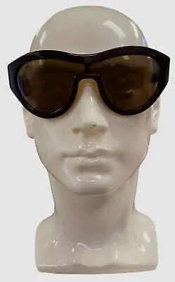 $345 Dries Van Noten X Linda Farrow Men's Brown Sunglasses Shades Size 51-24-135 • $110.78