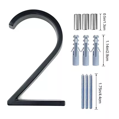 5 Inch Stainless Steel Floating House Number Outside Metal Modern House Numbers • $7.99