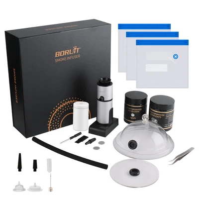 $112.99 • Buy Smoking Gun Set 22 PCS Food Smoke Infuser Disk Lid 2 Flavors Wood Chips Vacuum