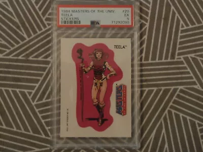 1984 Masters Of The Universe Stickers He-Man #20 Teela PSA 5 EX • $0.99