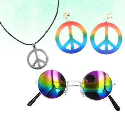 £8.55 • Buy  3 Pcs 60s 70s Party Accessories Peace Sign Headband Dressing Accessory Charm