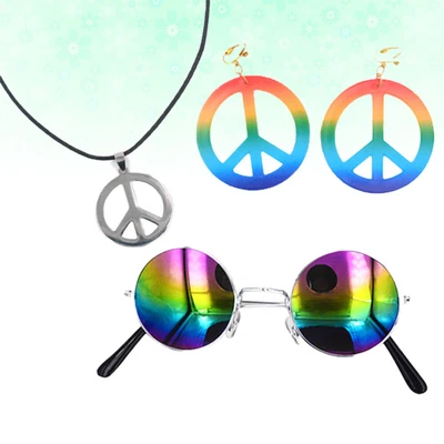 £8.55 • Buy  3 Pcs 60s 70s Party Accessories Peace Sign Headband Dressing Accessory Charm
