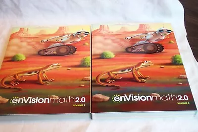 EnVision Math 2016 Common Core Books Student Editions Grade 4 Vol 1&2 NEW • $16.99