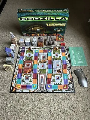 $17.56 • Buy Vintage Godzilla Board Game Milton Bradley 1998 3D Game Play Doh Compatible