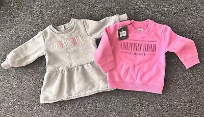 Country Road Baby Girls Size 0 (6-12 Months) Heritage Sweat Jumper/Dress Bundle • $50