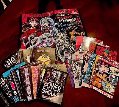 Monster High Doll Diary Lot Of 41 Plus 17 Panini Cards • $11.50