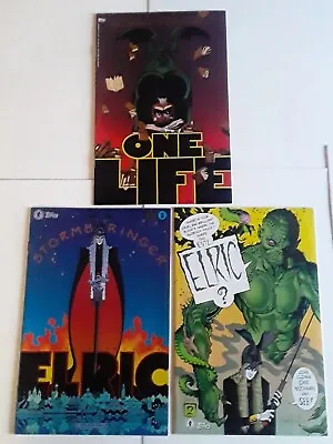 Elric Stormbringer #1 & #2 One Life #0 Topps P. Craig Russel 3 Book Lot 1995-96 • $9