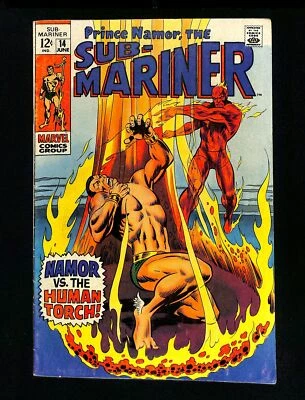 $0.99 • Buy Sub-Mariner #14 Death Of Toro! X-Men! Avengers! Marvel 1969