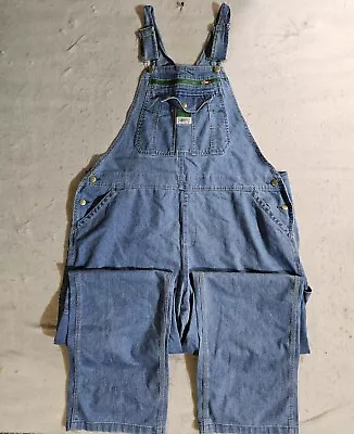 Liberty Classic Denim Jean Bib Overalls Light Wash Durable Men's Size XXL 44x32 • $34.99