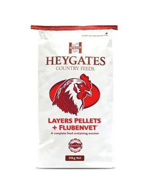 Poultry Layers Pellets With Wormer 20kg • £26.99