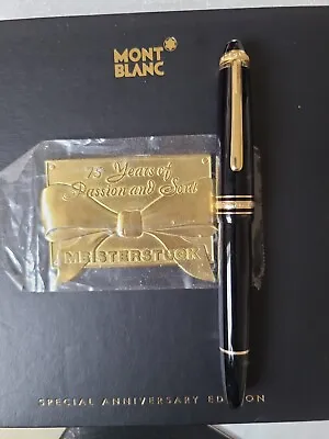 Montblanc 75th Anniversary Edition 162 Legrand Gold Trim + Box Nice Working Con • $950