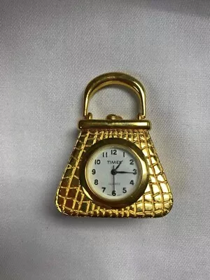 Vintage Miniature Circa Quartz Gold Design Desk Clock Untested Collectable • $19.99