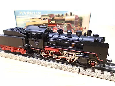 Marklin W German 3-Rail HO 3003 LOCOMOTIVE 2-6-0 & 6-Wheel Tender 24058 Runs OB • $59.99