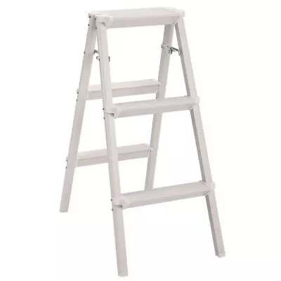 BirdRock Home Step Ladder 8-ft Reach 3 Step Portable + Strong Aluminum Folding • $96.60