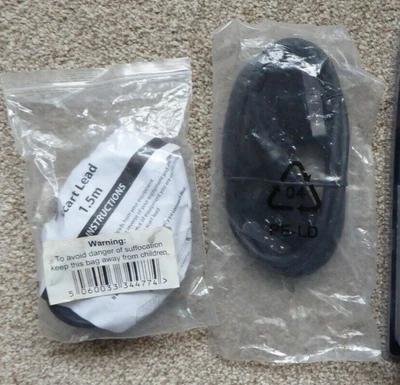 £4 • Buy 2 1.5m  Scart Cables - 21 Pin Male To 21 Pin Male Lead For TV DVD Video Etc