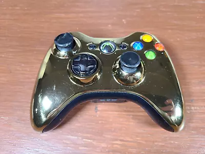 $34.99 • Buy Microsoft Xbox 360 OEM Special Edition Chrome Series Controller Gold Model 1403