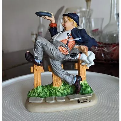 Norman Rockwell Porcelain  Caught In The Act  Figurine • $33