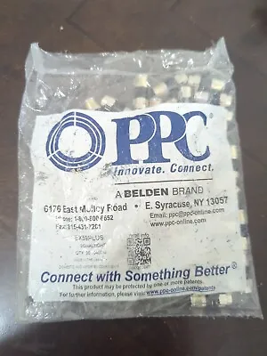 50 PPC EX59PLUS Coax Cable CONNECTORS RG59 Compression EX59 HD Coaxial FITTINGS • $16