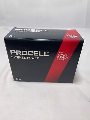 Duracell Procell Intense Industrial Grade D Size  Alkaline Battery Pack Of 12 • $30