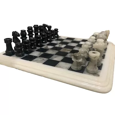 Marble Chess Board Full Set 9” 9in • $50