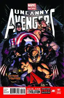 UNCANNY AVENGERS #1 DETROIT FANFARE 2012 Ryan STEGMAN VARIANT Cover Marvel NOW • $19.99