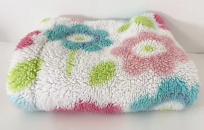 Little Miracles Flowers Floral Sherpa Velour Baby Blanket Lovey • $20.75