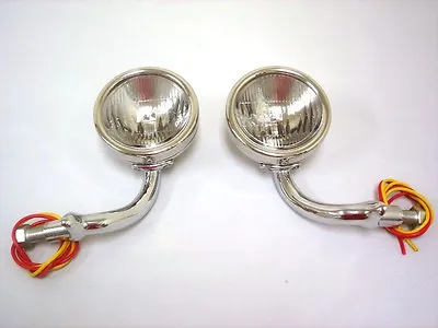 1930 1931 Ford Model A Cowl Lamps Lights With Turn Signals 12 Volt Stainless • $229.87