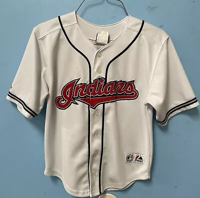 Cleveland Indians Jersey Youth Medium 10/12 White # 41 Martinez • $29.99