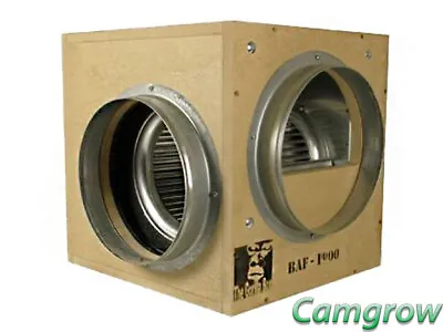 Gorilla Silent Box Fan - 6 & 8 Inch Acoustic Silent Box Fans Hydroponics • £449.95