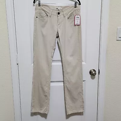 Cabi Womens 4 Brando Cord  Straight Leg Oyster Corduroy Pants Relaxed Fit 148 • $40