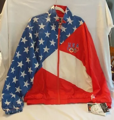 Vintage 90s Starter Team USA Olympic Mens XL Star Spangled US Flag W/Tags • $80