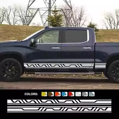 Pickup Door Side Sticker For Chevrolet Silverado Ford F150 VW Amarok Decor Decal • $26.36