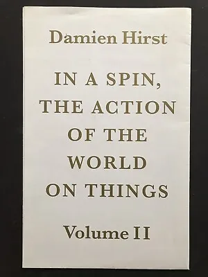 DAMIEN HIRST Folded Brochure / Poster Paragon Press Booth Clibborn 2002 • £64.99