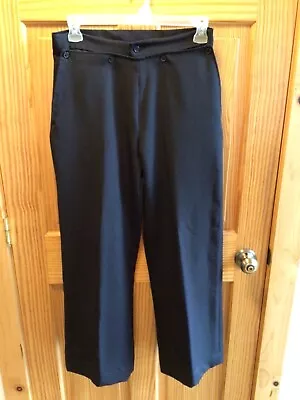 Amish Mennonite Hand Made Black 5-Button Broadfall Pants W31 EUC Plain Clothing • $14.99