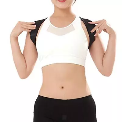 Upper Back Brace Band Neck Shoulder Back Support Belt Adjustable Comfortable • £9.42