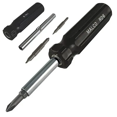 $15.98 • Buy Malco Tools RD6 6 In 1 Reversible Screwdriver / Nut Driver 