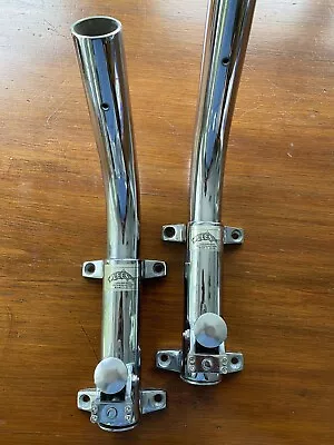 Lee’s Tackle Stainless Steel Outrigger Mounts. • $995