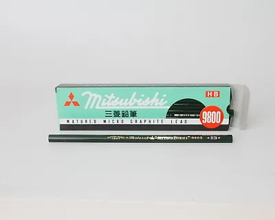 Mitsubishi 9800 Matured Micro Graphite Lead Wood Pencil HB - 12 Pencils • $8.95