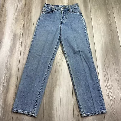 VINTAGE Levis 501 Student Jeans Size 24 Blue Denim 90's Unisex USA MADE 24x27 * • $54.84